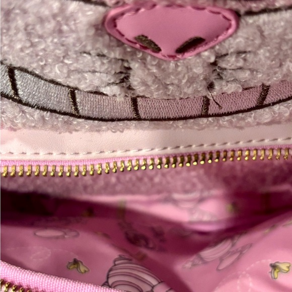 Set of Disney Parks Cheshire Alice in Wonderland Loungefly Backpack & Earband main image 7
